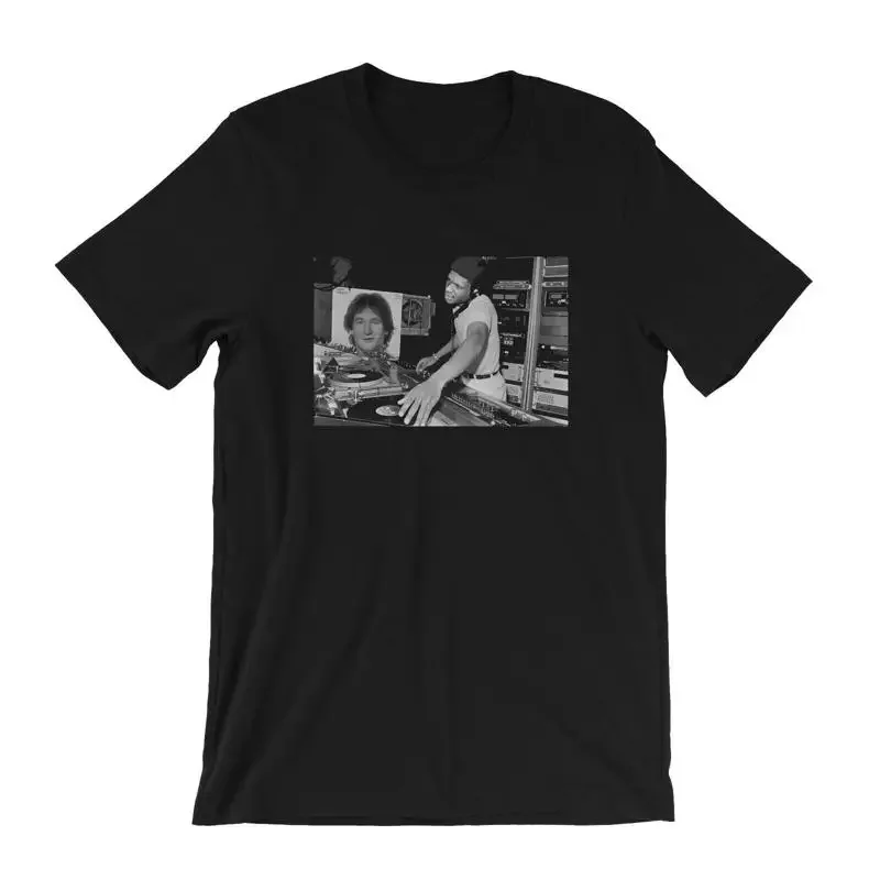 Larry Levan in DJ Booth T Shirt NYC downtown 80's Disco Paradise Garage