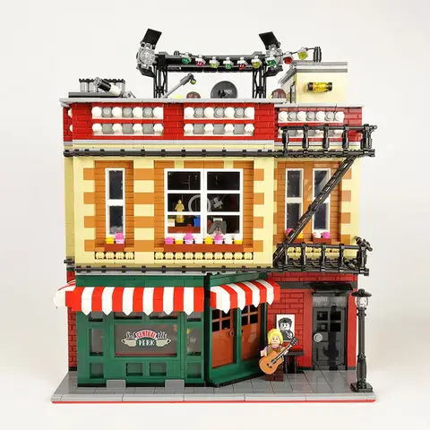 XMork 10189 Big Bang Theory Central Perk Modell Modulär Street View-serie Vuxna Gör-det-själv-leksaker Byggklossar Pojkar Högtidsgåvor 8 best sales Lego Central Perk - №7