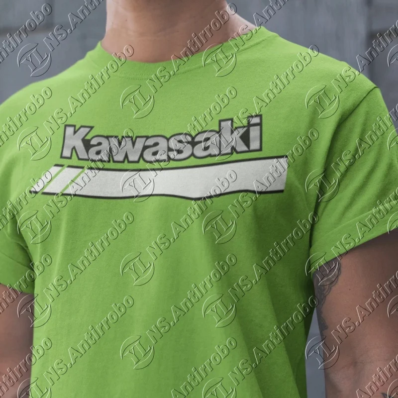 

Summer Kawasaki Men's T-shirt New Outdoor Fashion Motorcycle Riding T-shirt 3D Printed Casual Sports Quick Drying Short Sleeve
