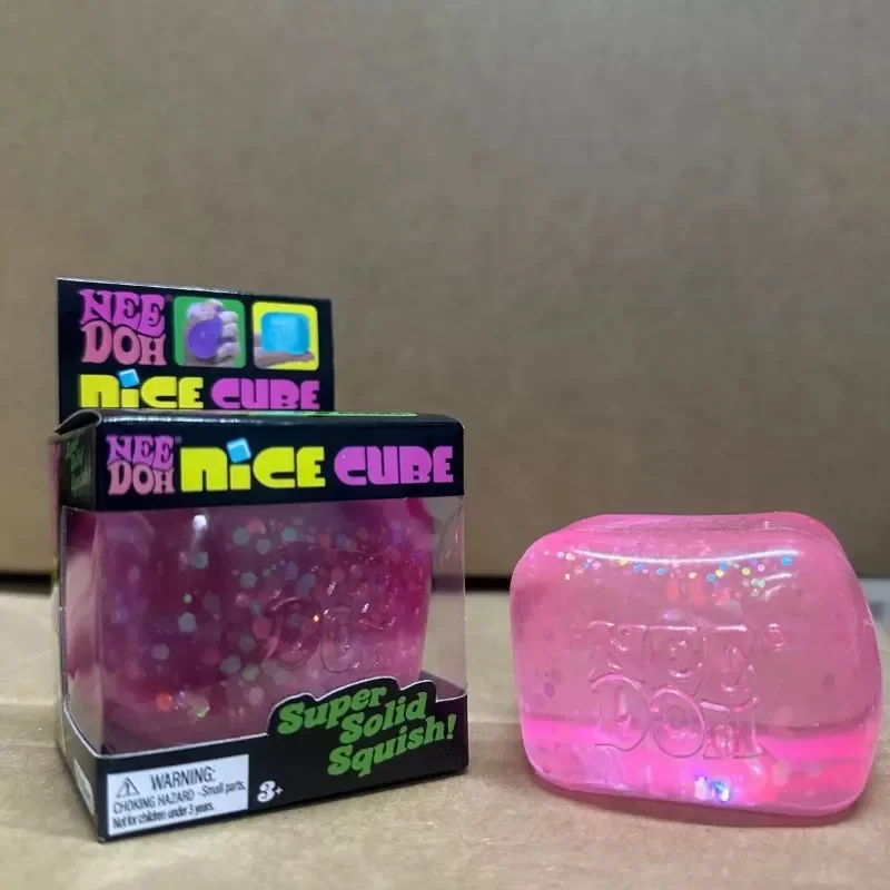 New Needoh Nice Cube Flash and Luminous Extrusion Sensory Stretching Anxiety Relief ADHD Restless Adult Gifts