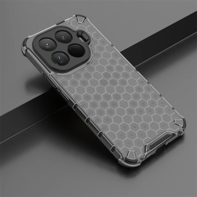 Shockproof Transparent Case For Xiaomi 15T Pro Honeycomb Armor PC Full Back Case Xiaomi 15T Pro Case Cover For Xiaomi 15T Pro view 4
