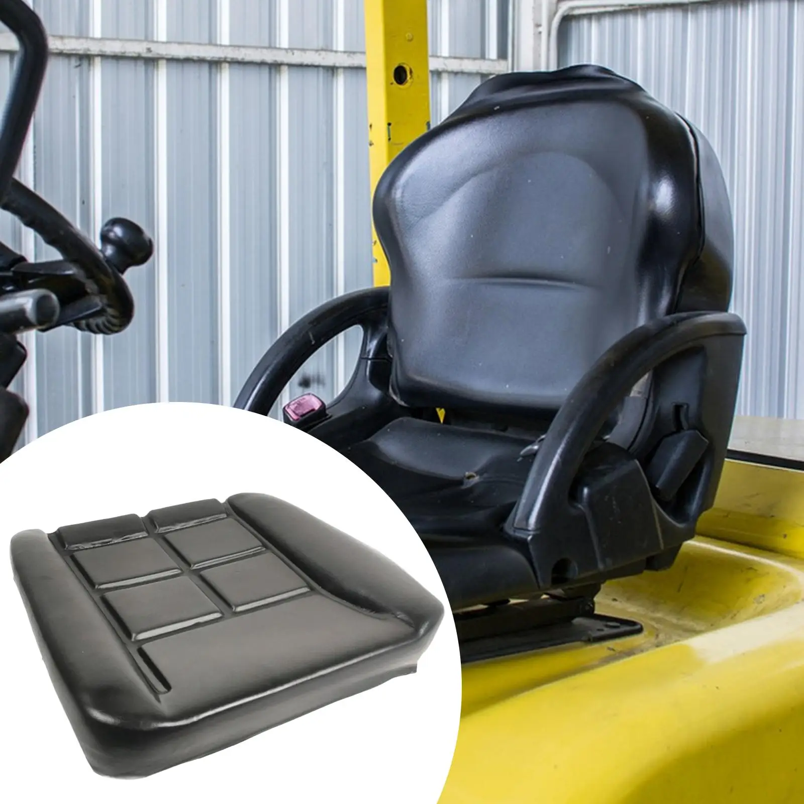 Reliable Loader Seat Cushion Universal Forklift Pad Sturdy Leather Sponge Ergonomic Design for Farm Engineering Use