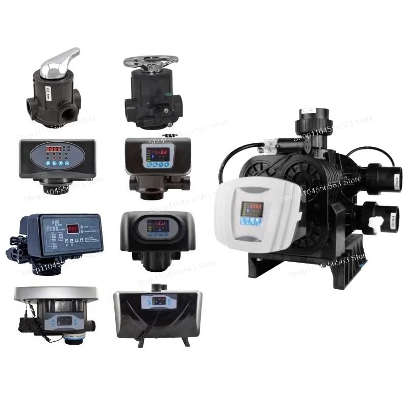 F71P/F63P Multi-Way Automatic Filter & Softener Valve, 2-50 Ton Resin Valve Head, Water Softener Controller