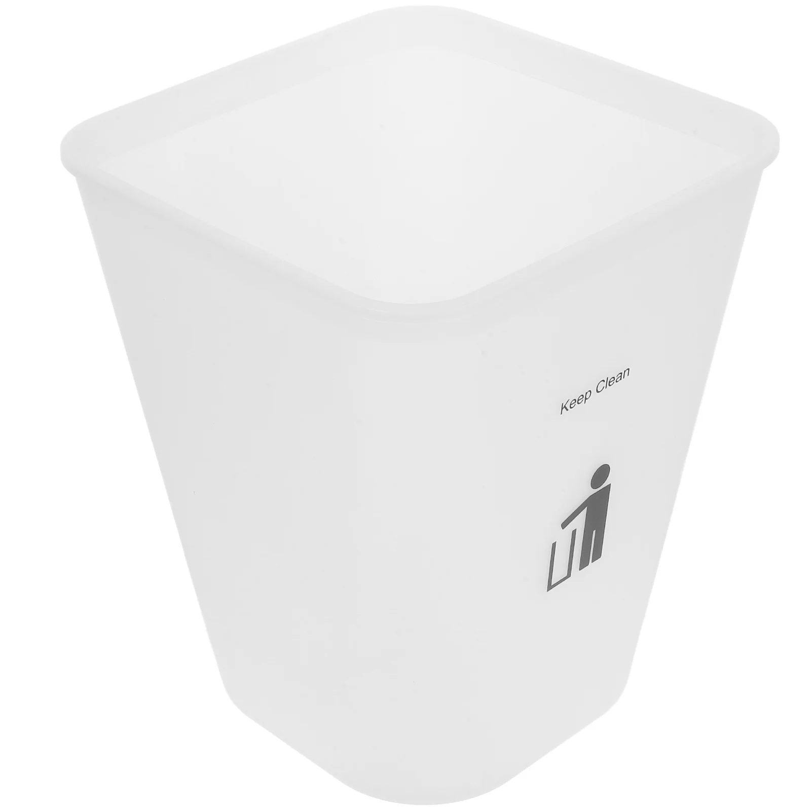 

1Set Home Trash Can Plastic Garbage Bin Rectangular Press Ring Design Office Bedroom Kitchen Waste Basket