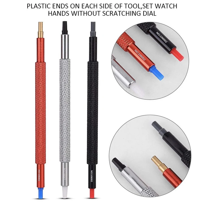 3pcs Watch Hand Pressers Pusher Fitting Set Kit Watchmakers Wristwatch Repair Tool Link Pin Remover Repair Tool for Watchmakers