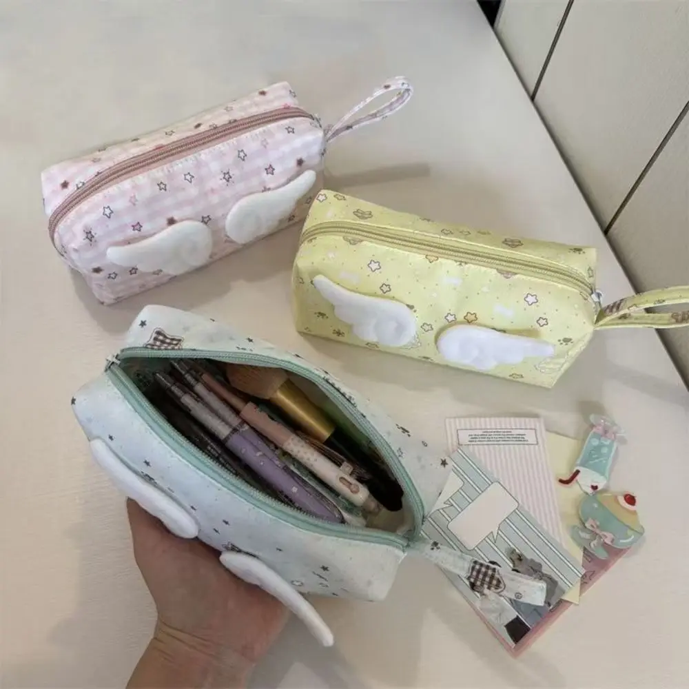 حقيبة أقلام جديدة على شكل نجوم الملاك مع مقبض مقلمة كرتونية ذات سعة كبيرة هدية حقيبة أدوات مكتبية مستلزمات الطلاب #3