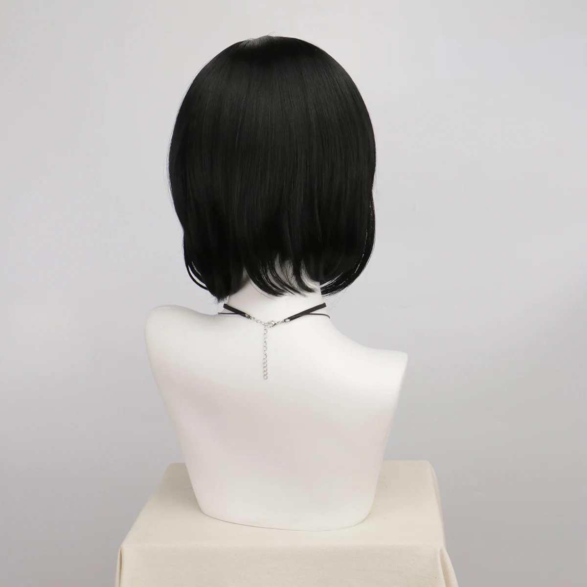 Perruques synthétiques noires droites pour hommes, perruque toupet de fête amusante et réaliste pour Costume d'halloween Severus Snape