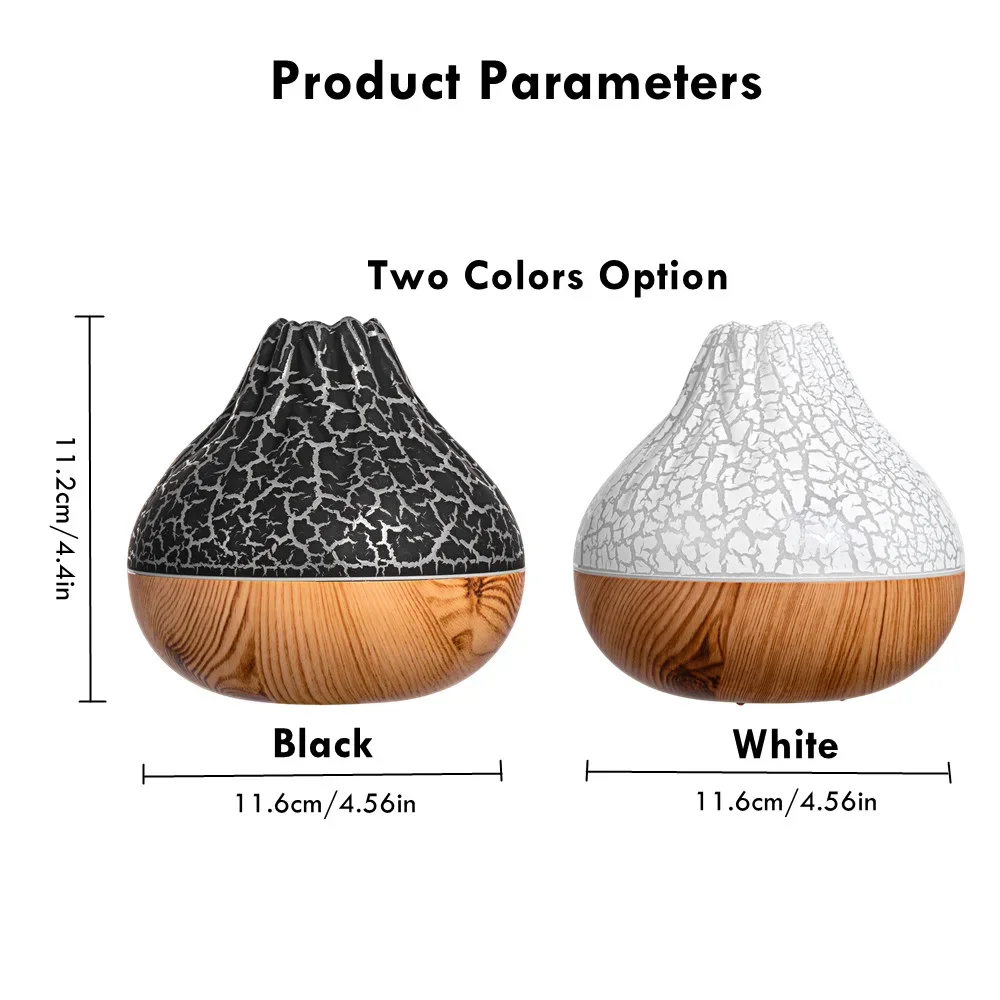 1pc 300ML USB Air Humidifier Small Volcano Humidifier with Colorful Night Lights, Simulation Colorful Flame Humidifier
