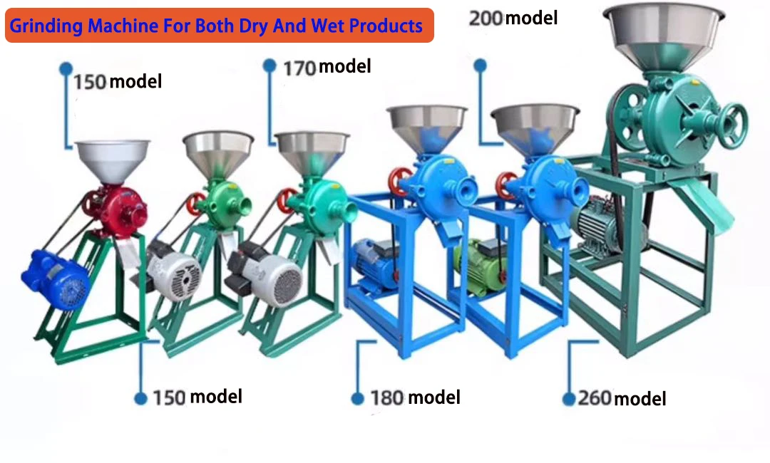 Multi‑Function Wet Dry Commercial Grain Spice Grinder Fine Powder Flour Mill For Corn Soybean Crushing