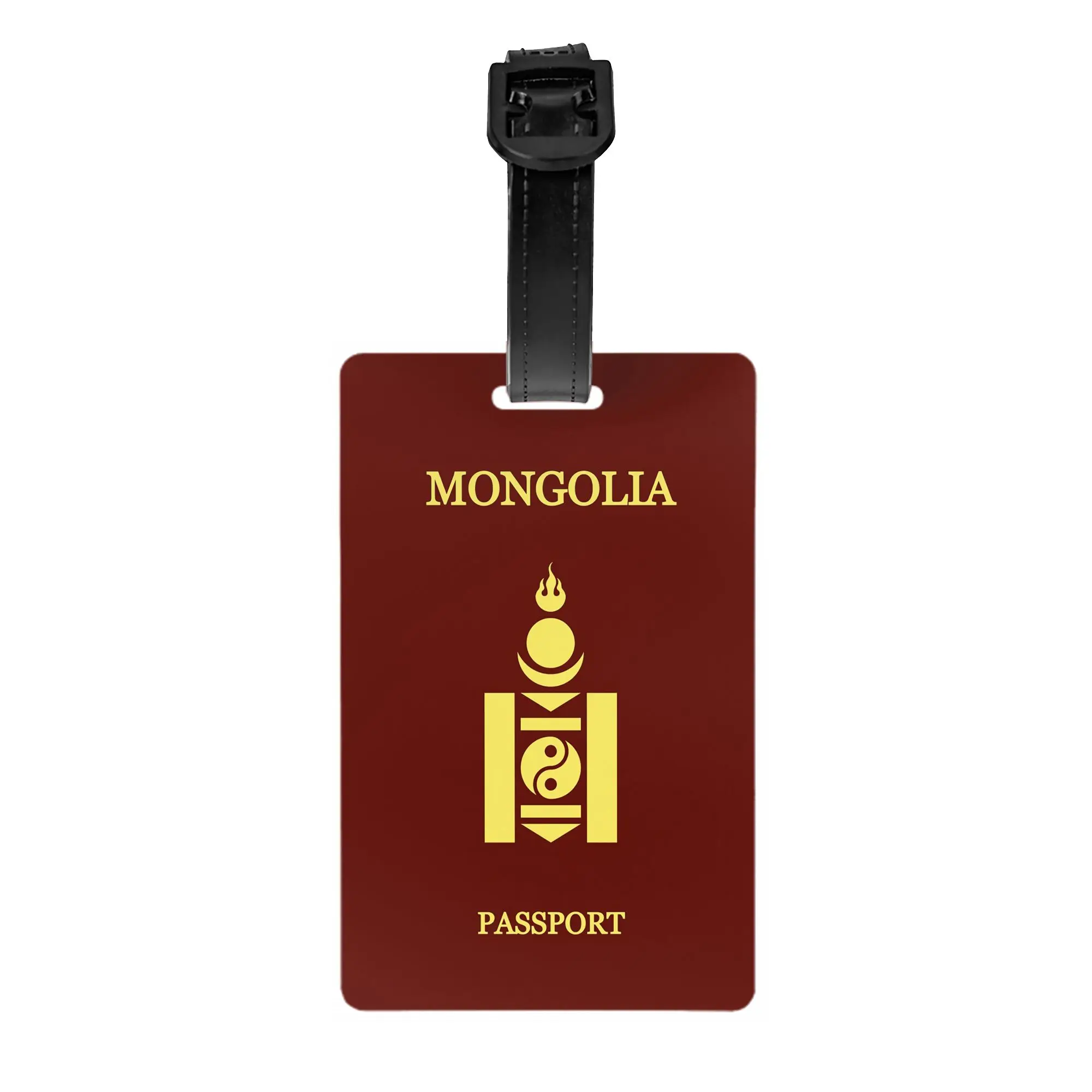 Mongolia passport Luggage Tag  Suitcase Baggage Privacy Cover ID Label