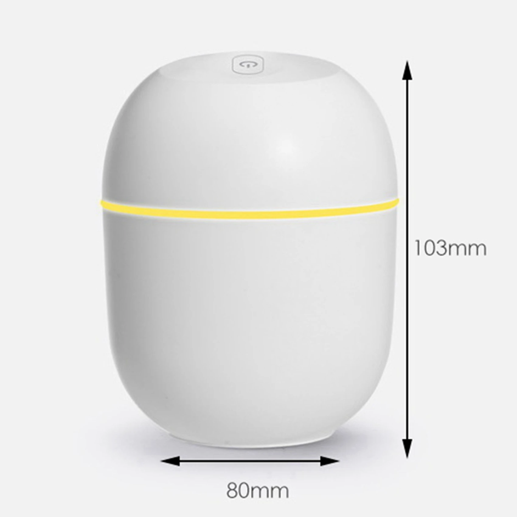 ABBK-2X Umidificador de ar USB pequeno 220ml mini portátil difusor de névoa fria para quarto mesa de escritório atomizador de aroma de carro, branco