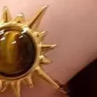 خواتم جوهرة تقليدية للإناث المراهقات، معدات إصبع جمالية غير متماثقة بأشعة الشمس، هدايا الحفلات الممتازة #1