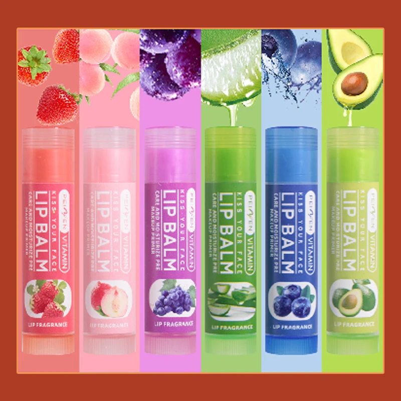 크리스마스 선물 세트 - 가을, 겨울 케어에 딱 맞는 식물성 스쿠알란이 함유된 과일향 보습 립밤 6종