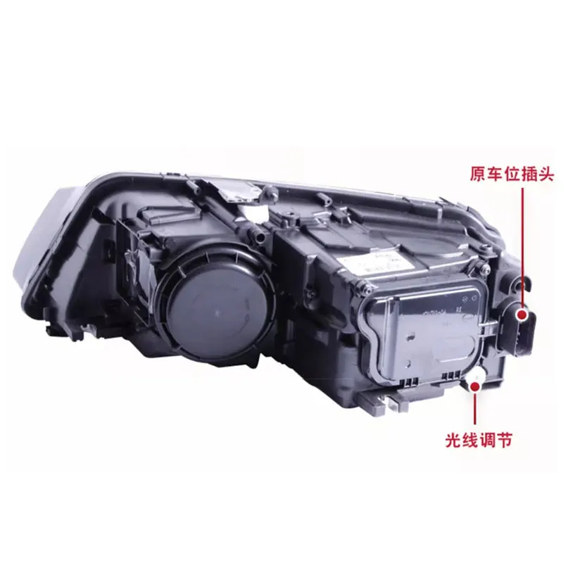 Car front lamp Headlight Assembly for Audi  2011 2012 2013 A8L DRL daytime running Light turn signal 2pcs Auto Accessories