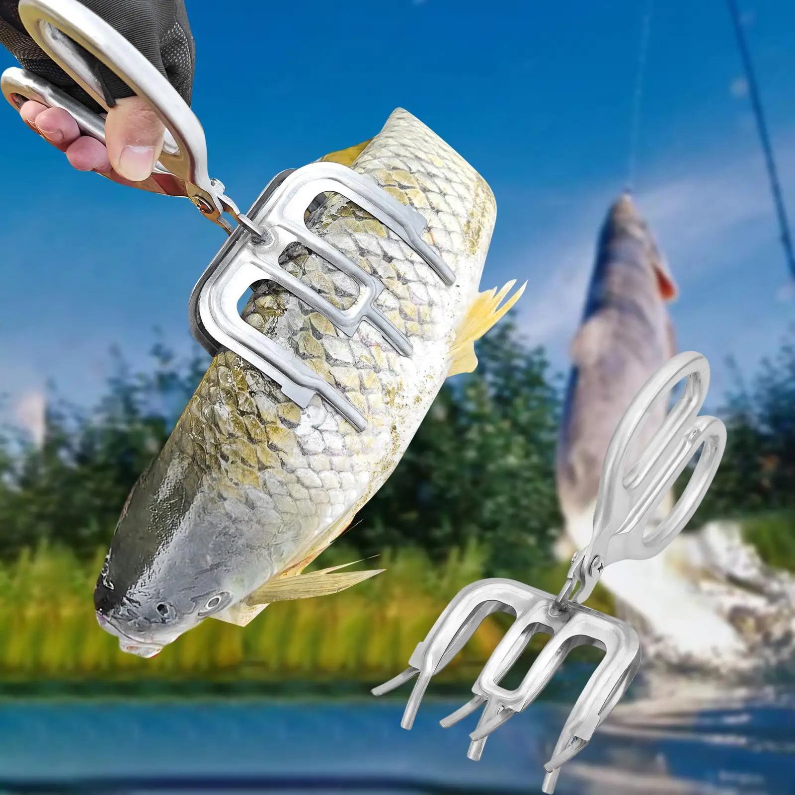 

Fish Gripper Professional Equipment Metal Fishing Plier for Most Freshwater