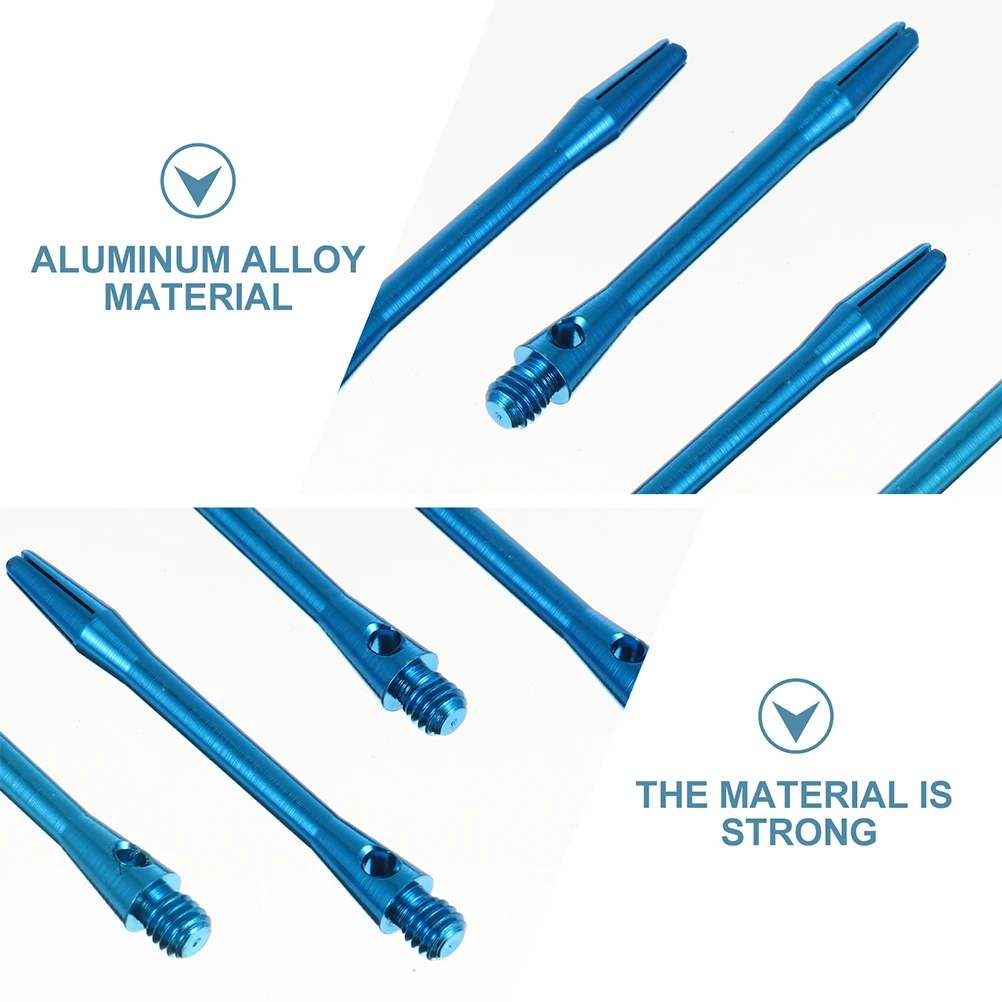 

12pcs Dart Rod Accessories Aluminum Alloy Shafts Spiral Thread Design Metal Durable Lightweight Portable