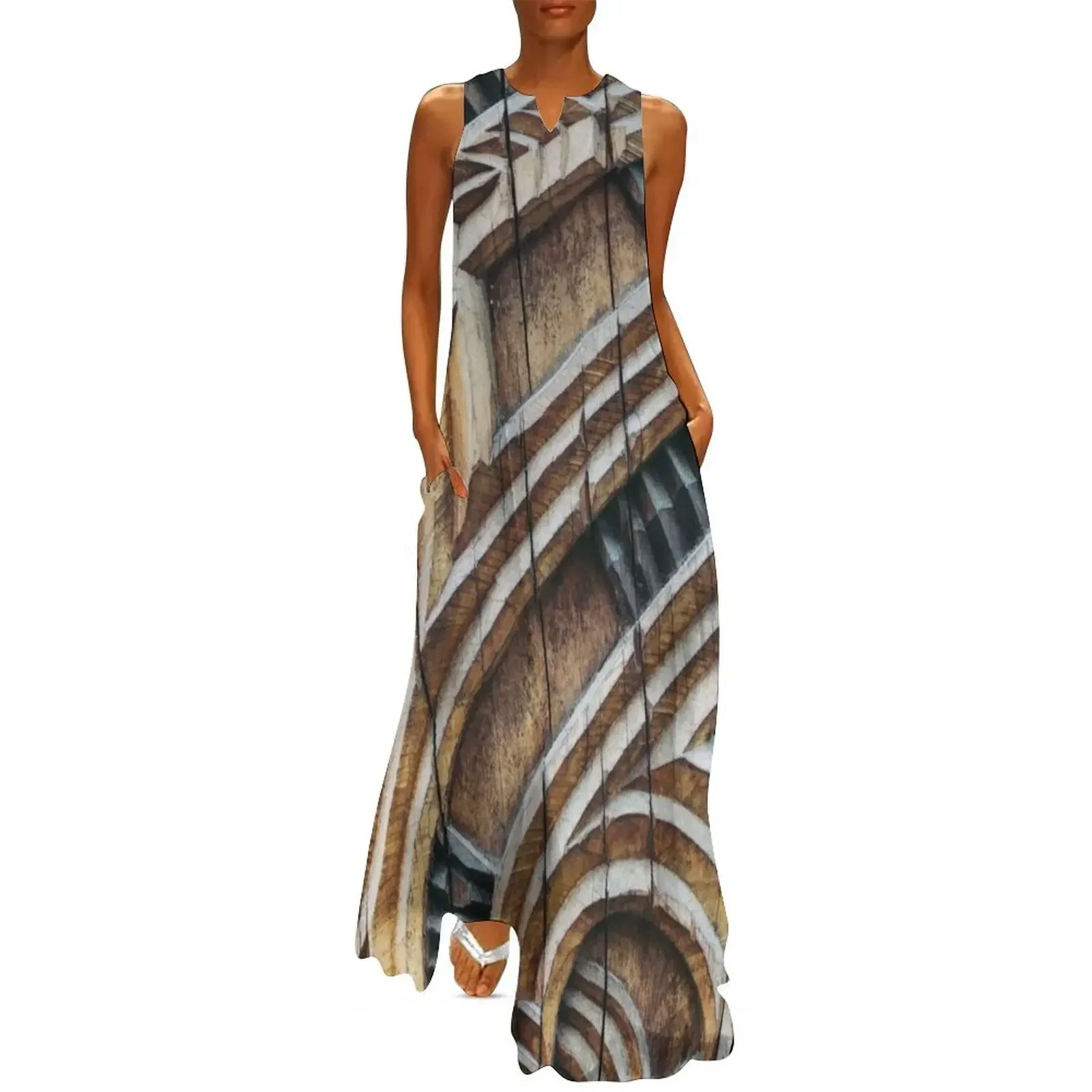 

A Maori Carving Long Dress women's clothing korea stylish sexy dress sexy dress for women Women's clothing