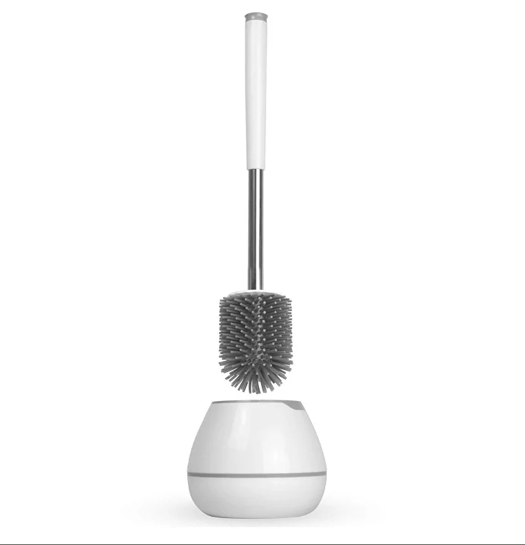 

NEW Arrive Toilet Brush & Holder With Silicone Bristles