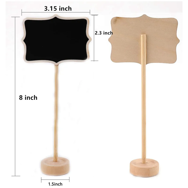 40PCS Mini Chalkboard Sign With Easel Stand ,Food Labels For Party Buffet ,Blackboard For Message Board Signs,Weddings
