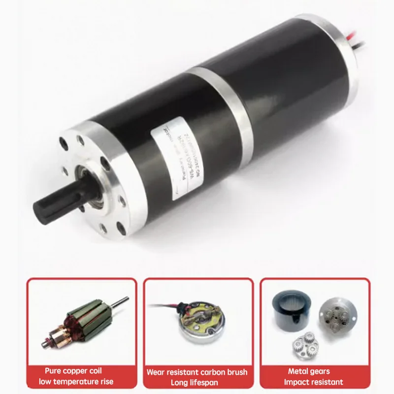 250KG 60GX6092R 60MM 12MM Shaft Diameter Planetary DC Reduction Motor, High Torque micro speed control variable speed motor