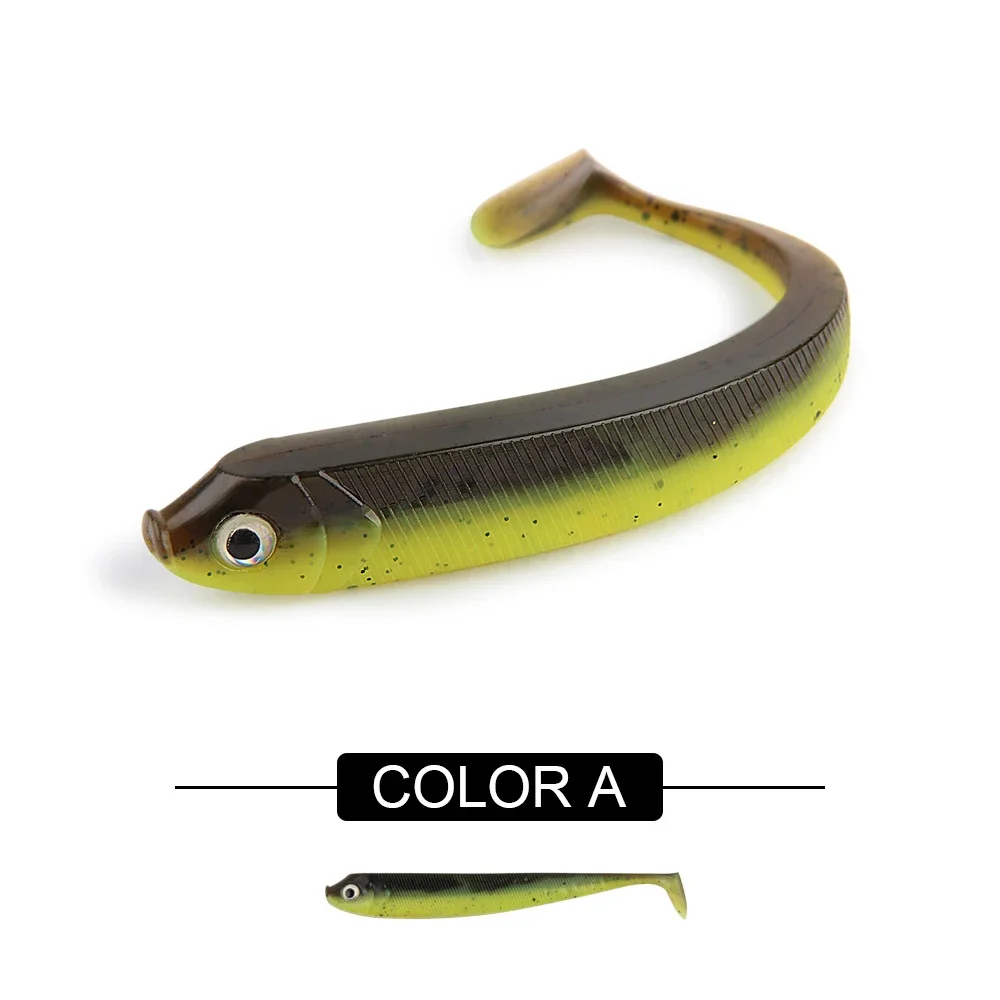 Spinpoler Weicher Angelköder 7,5 cm 9,5 cm 12,5 cm Shad Swimbait T-Schwanz Gummi Fake Fish Wobbler Bass Hecht Köder Aritificial Silikon