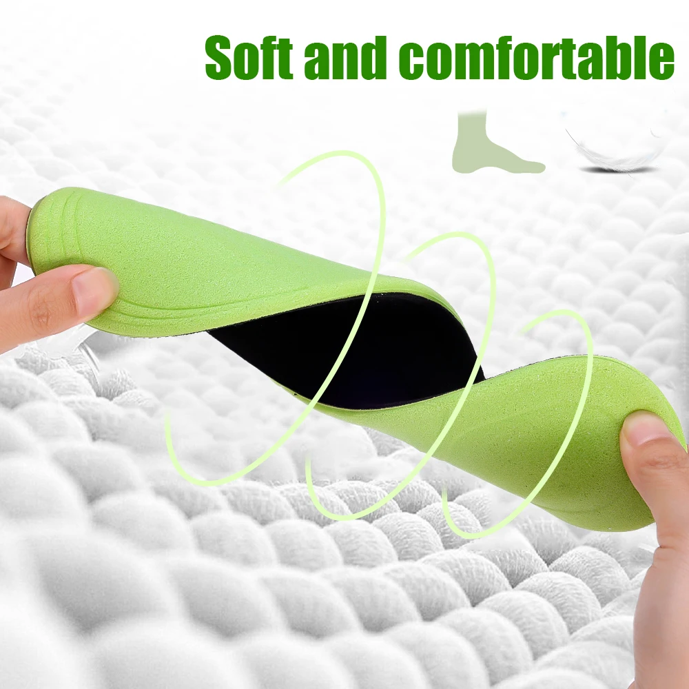 Soft Memory Foam Insoles for Shoes Men Women Deodorant Absorb-Sweat Massage Sport Insole Feet Orthopedic Shoe Sole Running