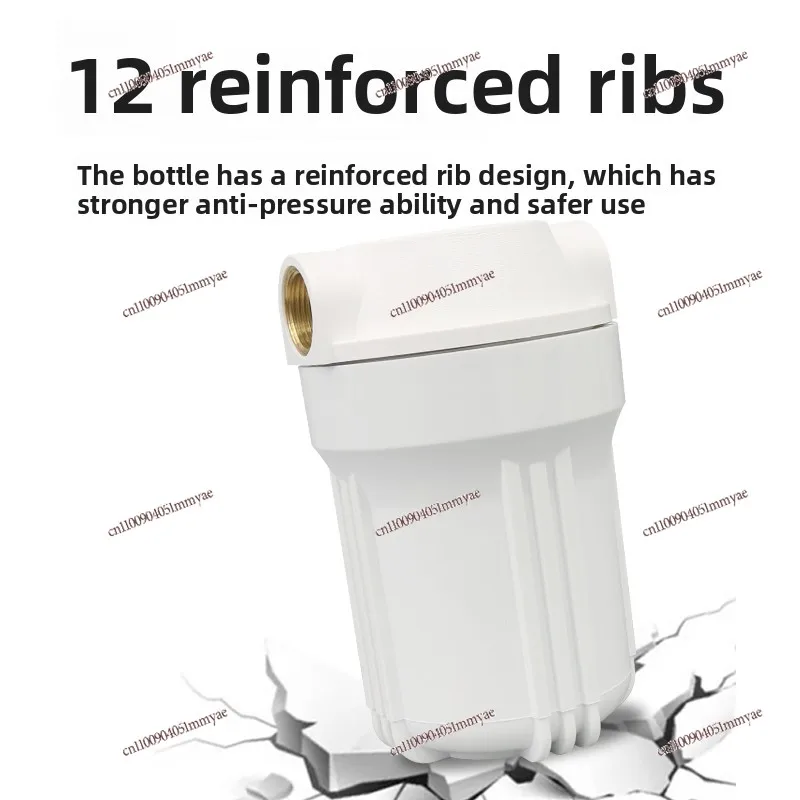 

5 inch pre-filter transparent filter bottle copper mouth water purifier