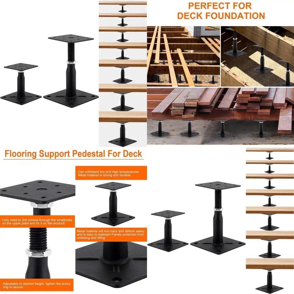 

Adjustable 8-Pack Support Jacks for Floor and Deck Foundations, RV Step Stabilization, 4-7 Range