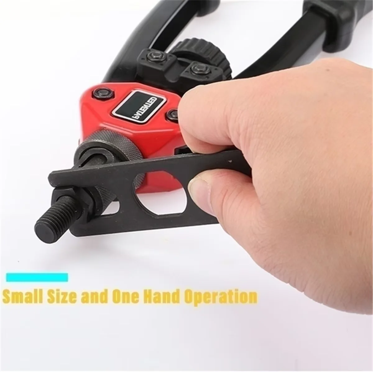 Strumento per rivetti Pistola per dadi ciechi Strumento per inserti manuali con 100 pezzi Mandrini manuali per dadi per rivetti M3 M4 M5 M6 M8 M10 M12 Pistola per rivetti automatica