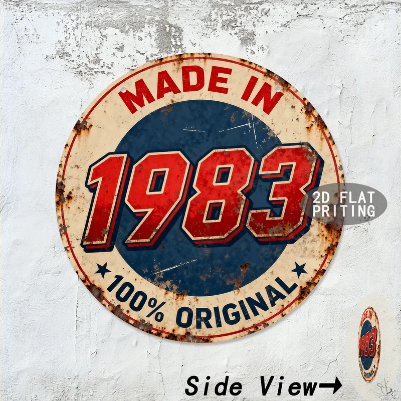 2D Flat Printing, Outdoor Signs & Wall Decorations, 1pc, Vintage 