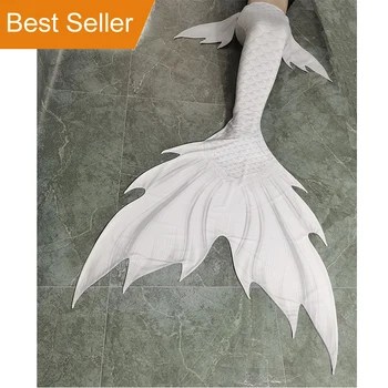 Beyaz renk profesyonel SSI PAD eğitim Mermaid ders Mermaid Skins kuyruk takım balık cilt elbise Mahina Fin Monofin maç olabilir
