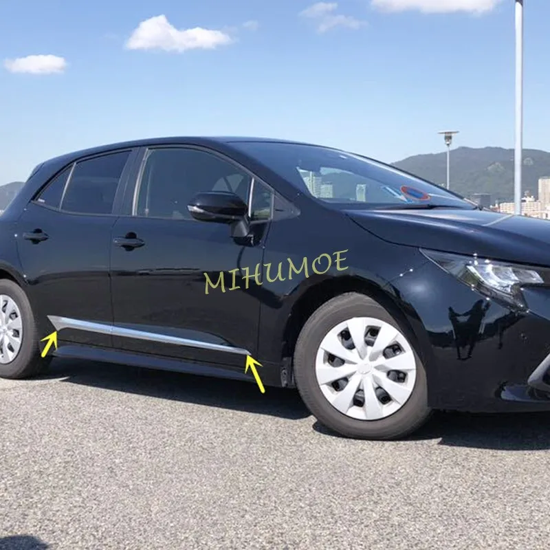 

Для Toyota Corolla Suzuki Swace 2019 2020 2021-2024 хромированные дверные боковые юбки, молдинги, автомобильные стильные аксессуары