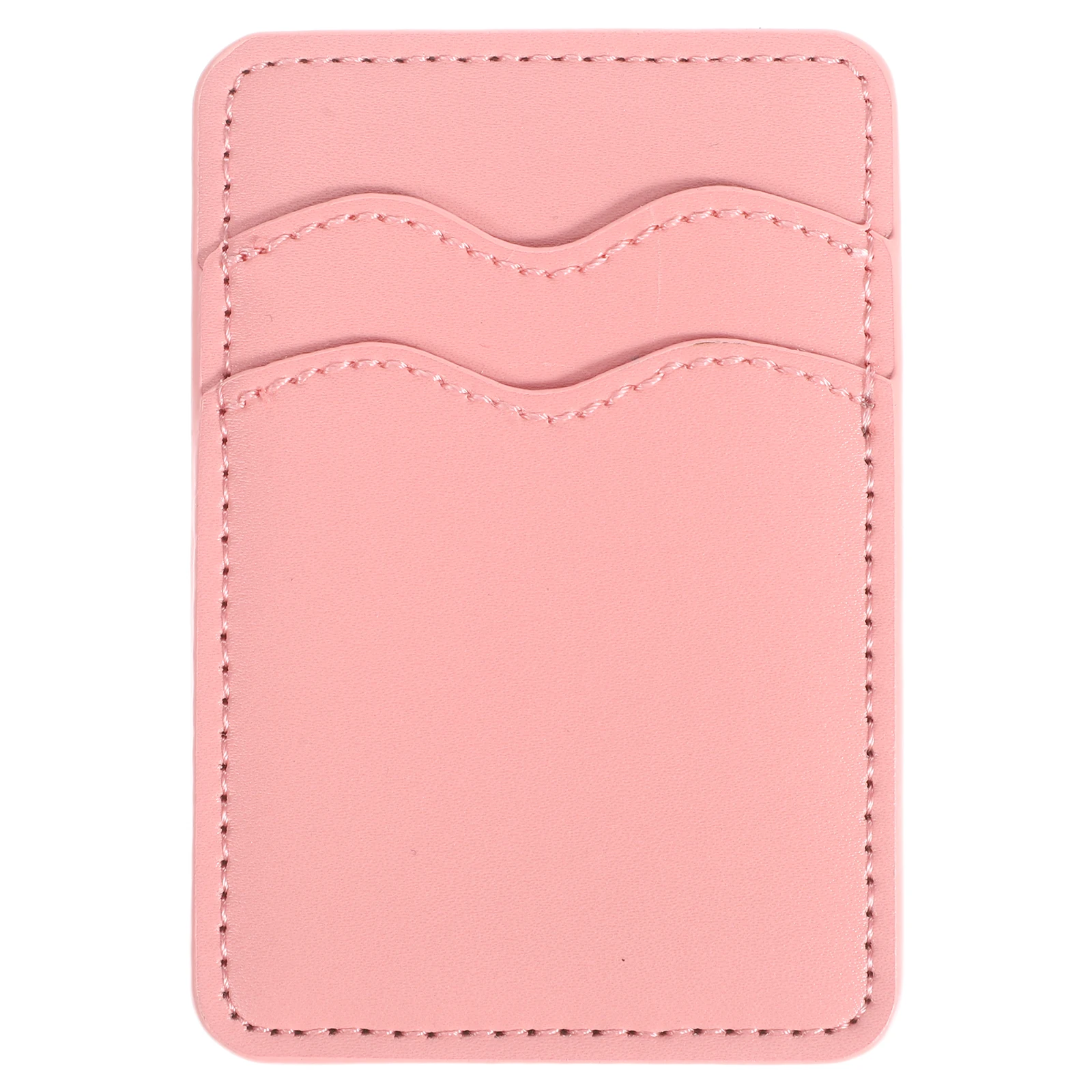 PU Phone Card Holder Wallet Adhesive Back Pocket Case Slim Dual Slots Credit ID Storage Mobile Phone Accessories Travel