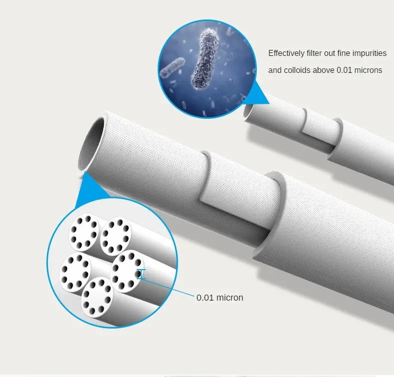 Purificateur d'Eau en Acier Inoxydable, Filtre à Eau du Robinet de Cuisine, à Boire Directe, à 7 Niveaux, Ultrafiltration