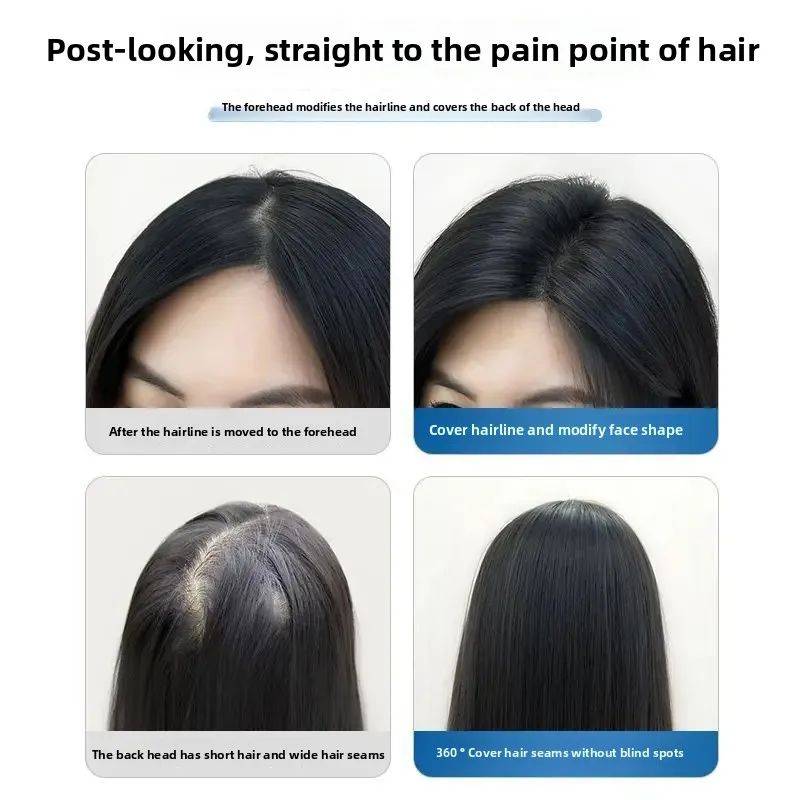 حافة غير مرئية الشعر التمديد المرأة خفيفة رقيقة المظهر الطبيعي وهمية هامش خيوط الشعر البشري الحقيقي مشبك الألياف الآسيوية على الشعر #2