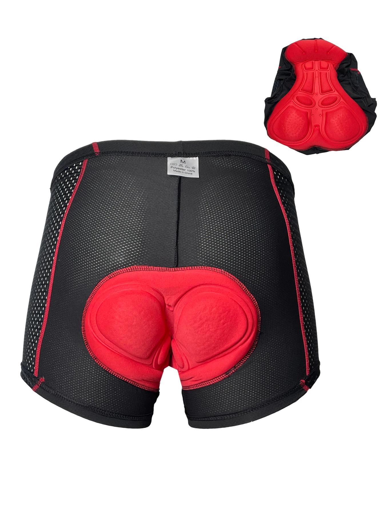 3-teiliges Herren-Radunterwäsche-Set mit 5D-Gel-Polsterung, Mountainbike-Boxershorts, Radhose, Rennrad-Unterwäsche, Radzubehör – Detail 4