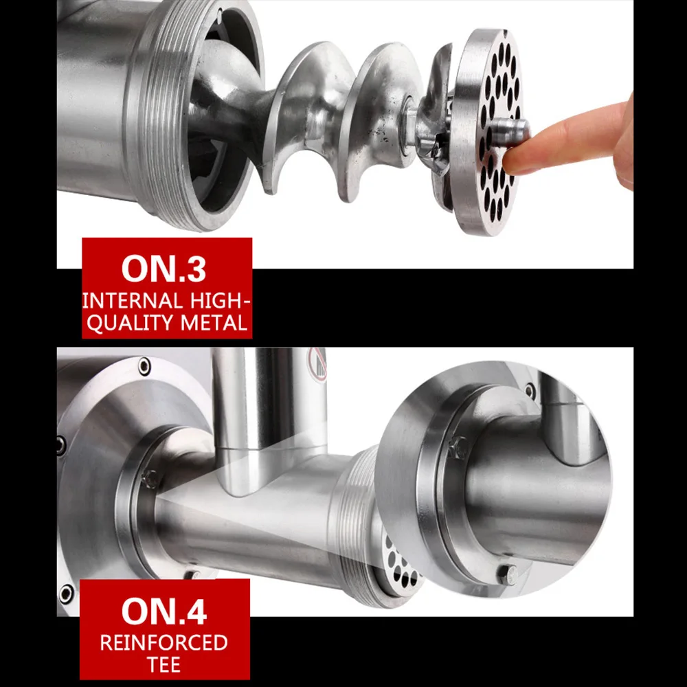 Moedor de carne comercial picador de aço inoxidável máquina de recheio de salsicha de carne máquina de picar carne