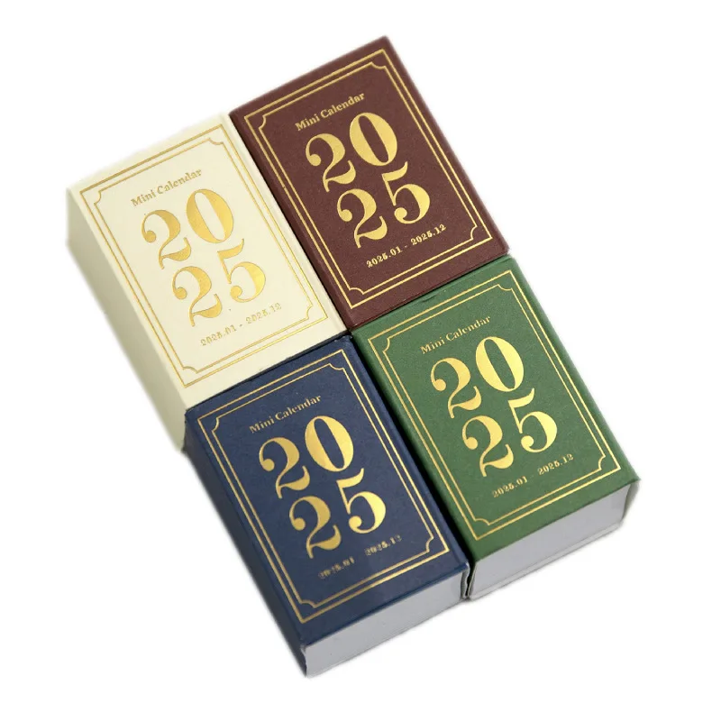 New 2025 Retro Narrative Poetry Series Can Tear 365 Days Mini Calendar Creative Ins Desktop Decoration Christmas Gift