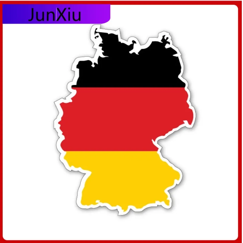 

GERMANY MAP SILHOUETTE Anime Bumper Fade Proof Vinyl FLAG VINYL CAR VAN IPAD LAPTOP STICKER Anti Scratch Anti Scratch Fade