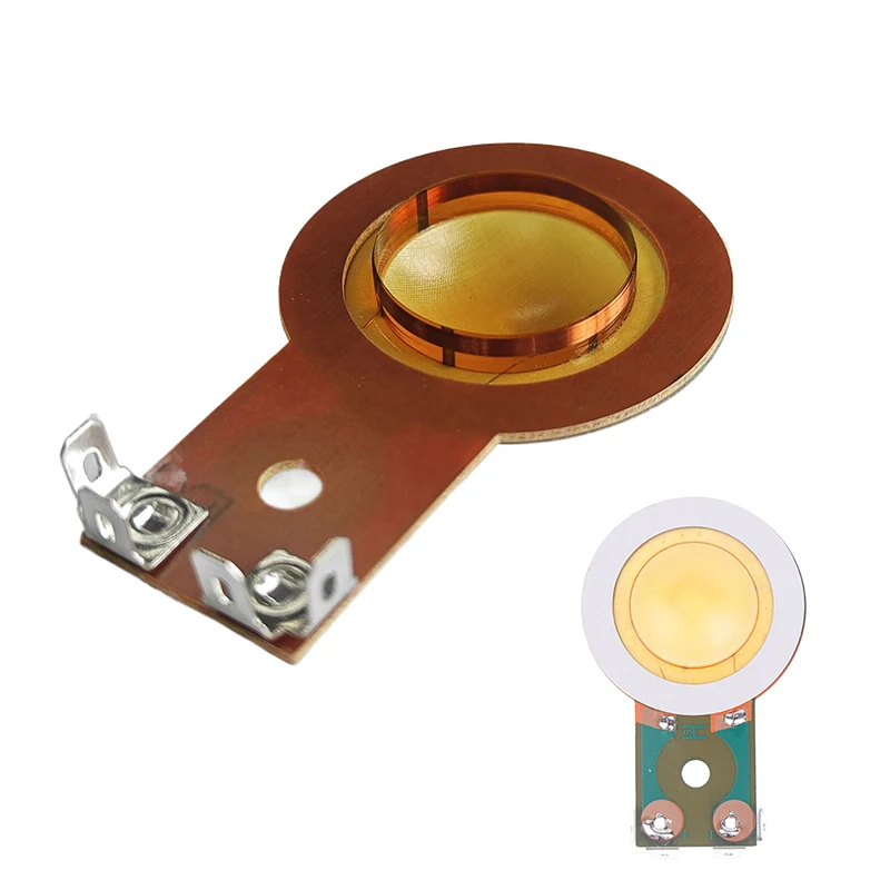 DIY Accessories 25.4mm Horn Treble Film With Bracket Resin Membrane Drive Head Tweeter Voice Coil Sound Film Buzzer