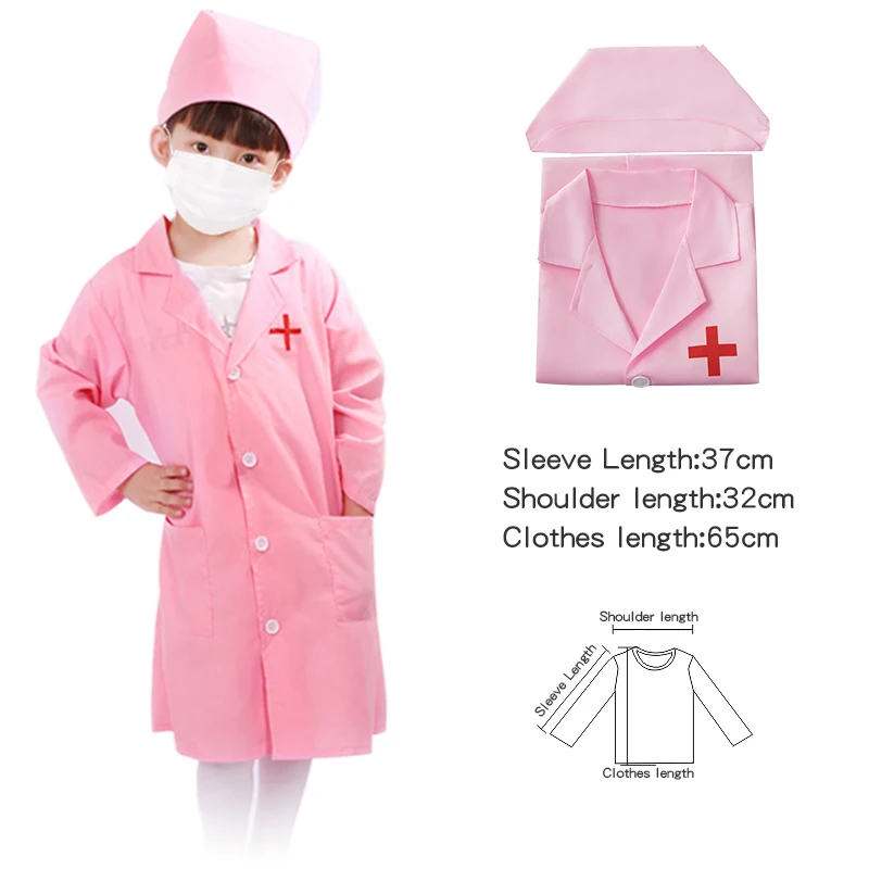 Children's Doctor Toy Nurse Dress Simulation Boctor Toy Show Dress Play House Role Play Work Clothes Children's Activity Clothes