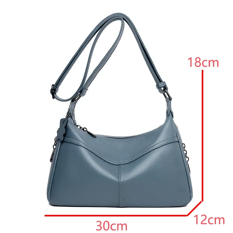 100% Cowhide Luxury Printing Handbags Women Bags Designer Crossbody Bag for Women Purses Handbags High Quality Leather Tote 2023