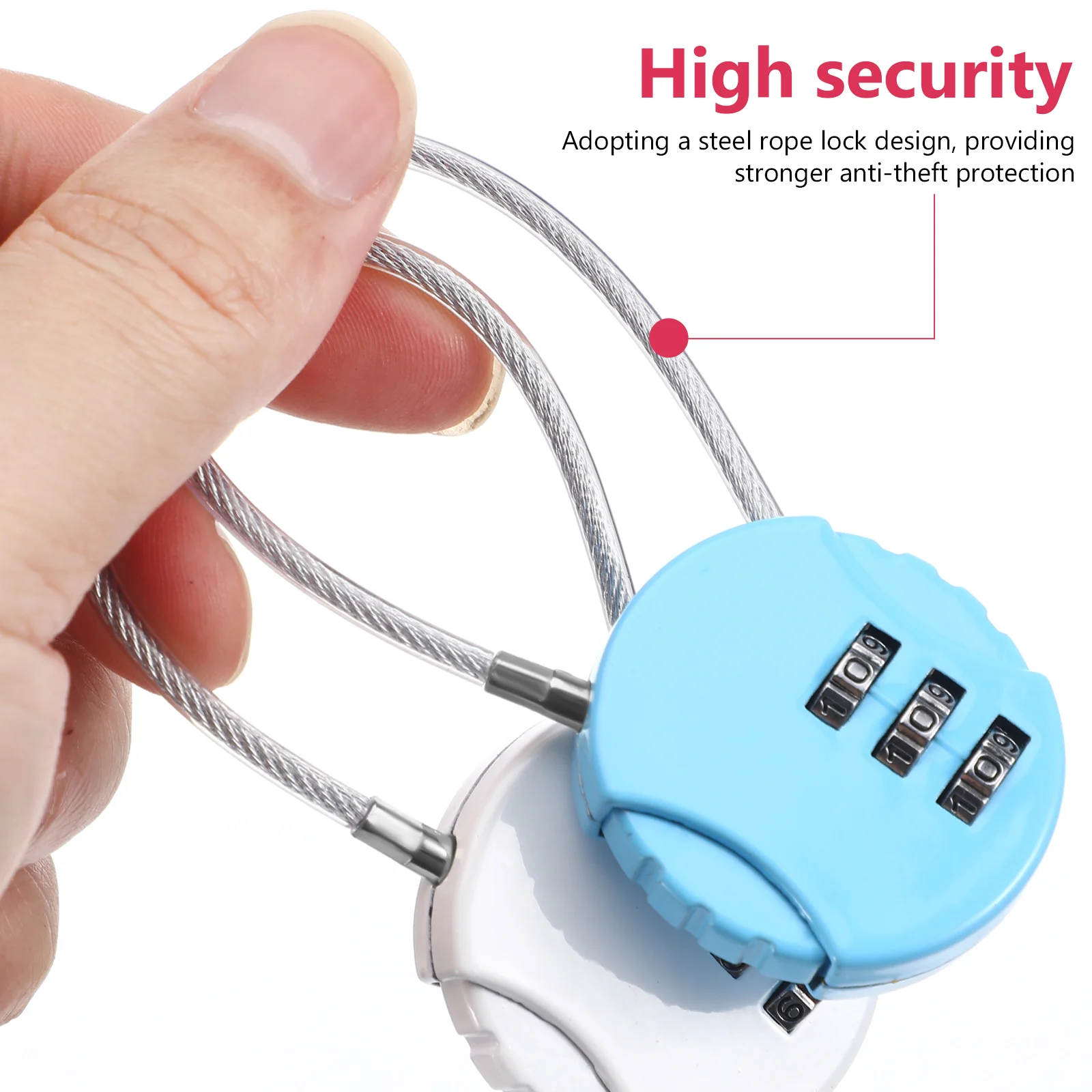 10 Pcs Luggage Combination Lock Locker Small Locks Strap For Coded Zinc Alloy With Travel