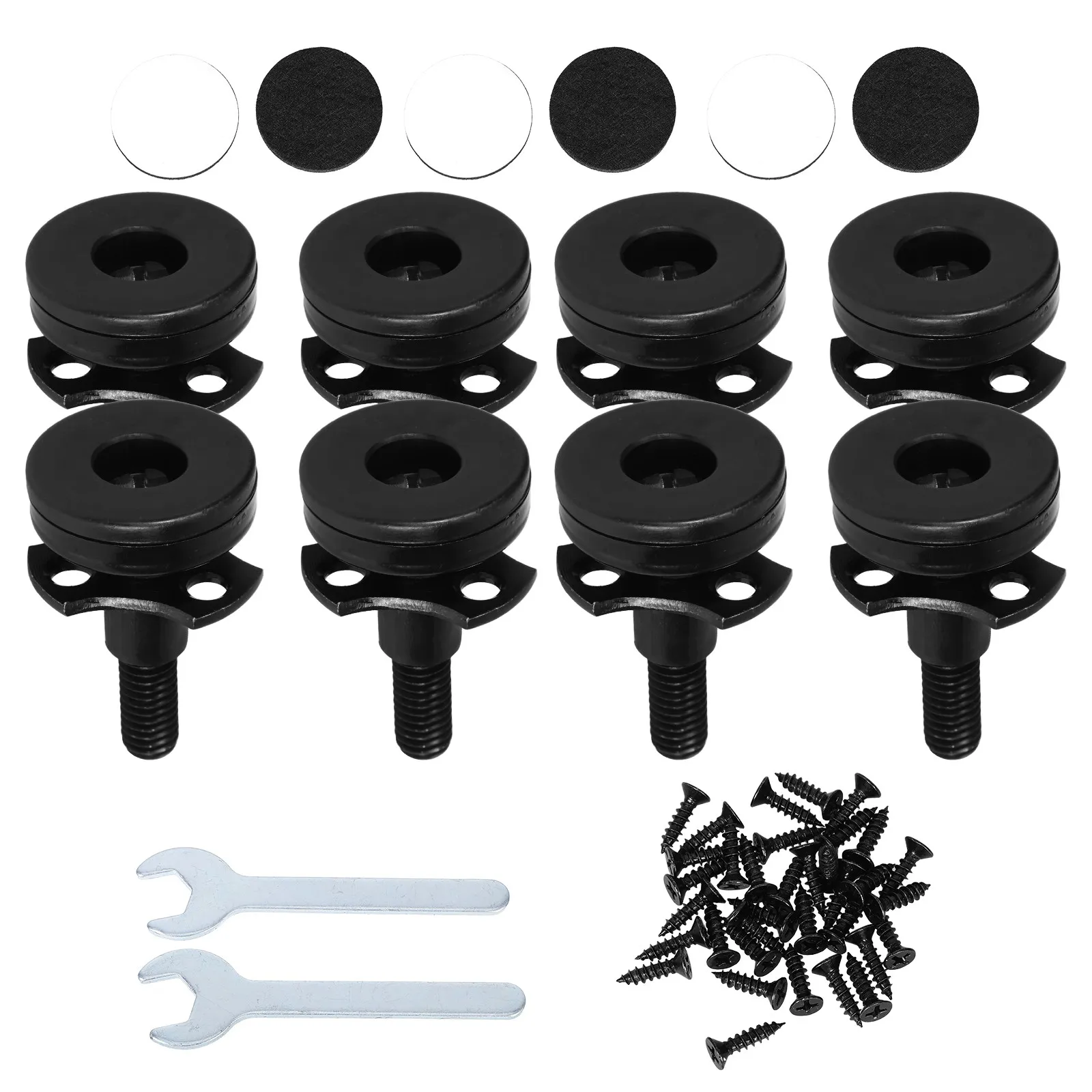 1Set Heavy Duty Adjustable Leveling Feet for Furniture Precision Screw Adjustment Sturdy Triangular Nut Design Universal Fit