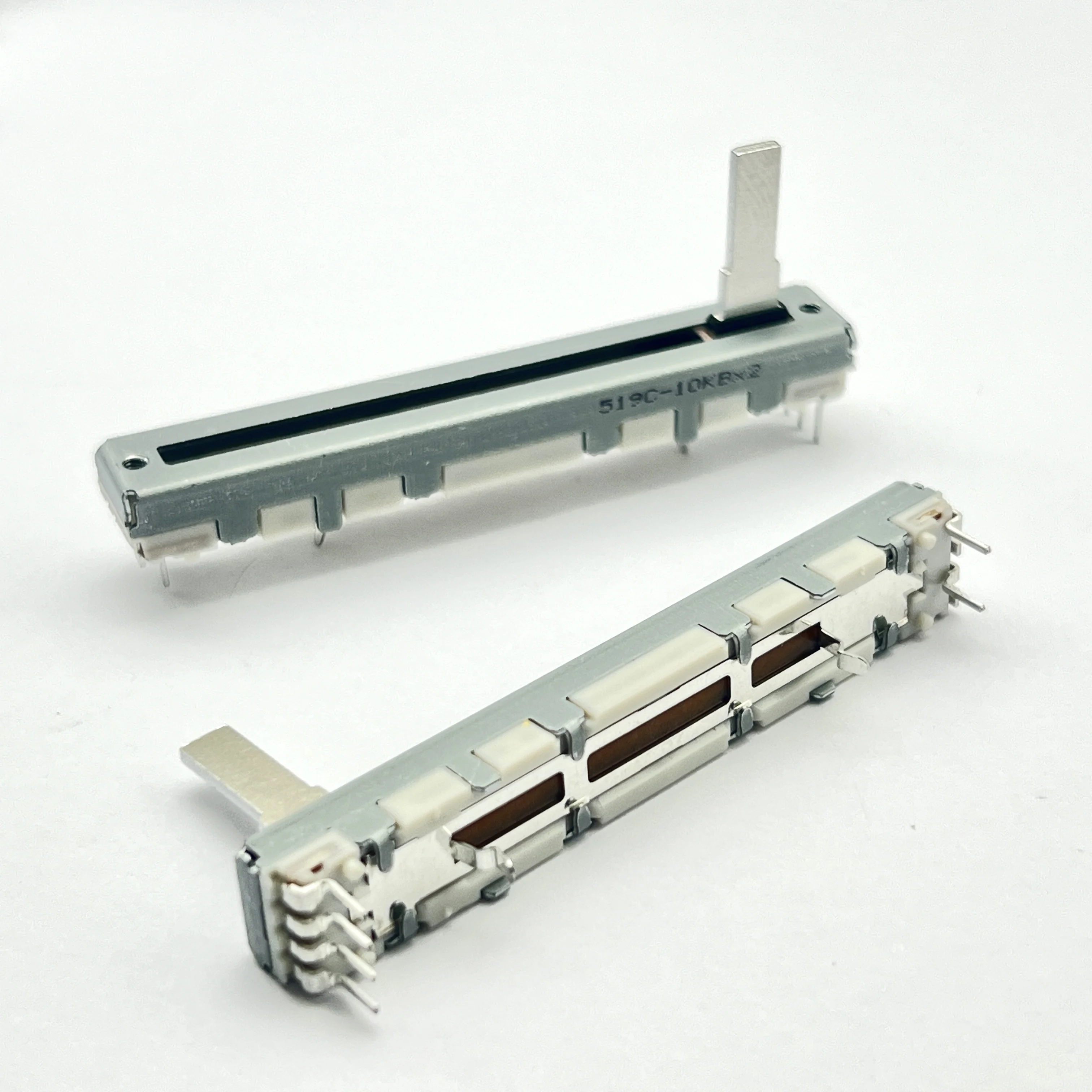 2 piece ALPS imported from Japan 60mm straight sliding potentiometer B10KX2 with resistance handle length 15mm stroke 45mm