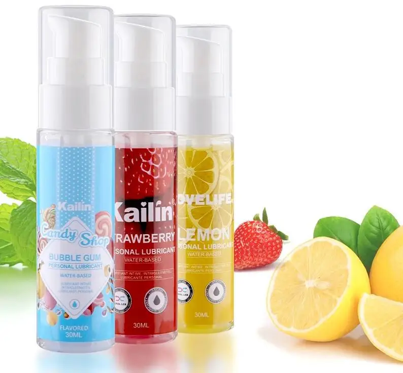 30ml Strawberry Flavor Edible Lubricant for Anal Vaginal Oral Sex Lubricating Oil Body Lubricating Gel Adult Sex Products