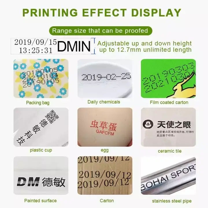 Hot Sale Cheap Price High Quality Smart M6 Portable Multilingual Text Pattern Date Handheld Inkjet Printer