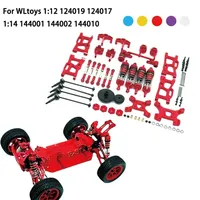 WLtoys 144001 124019 General Metal Upgrade RC Crawler Car Modification Parts Vulnerable Modification Kits 14-Piece Set Truck