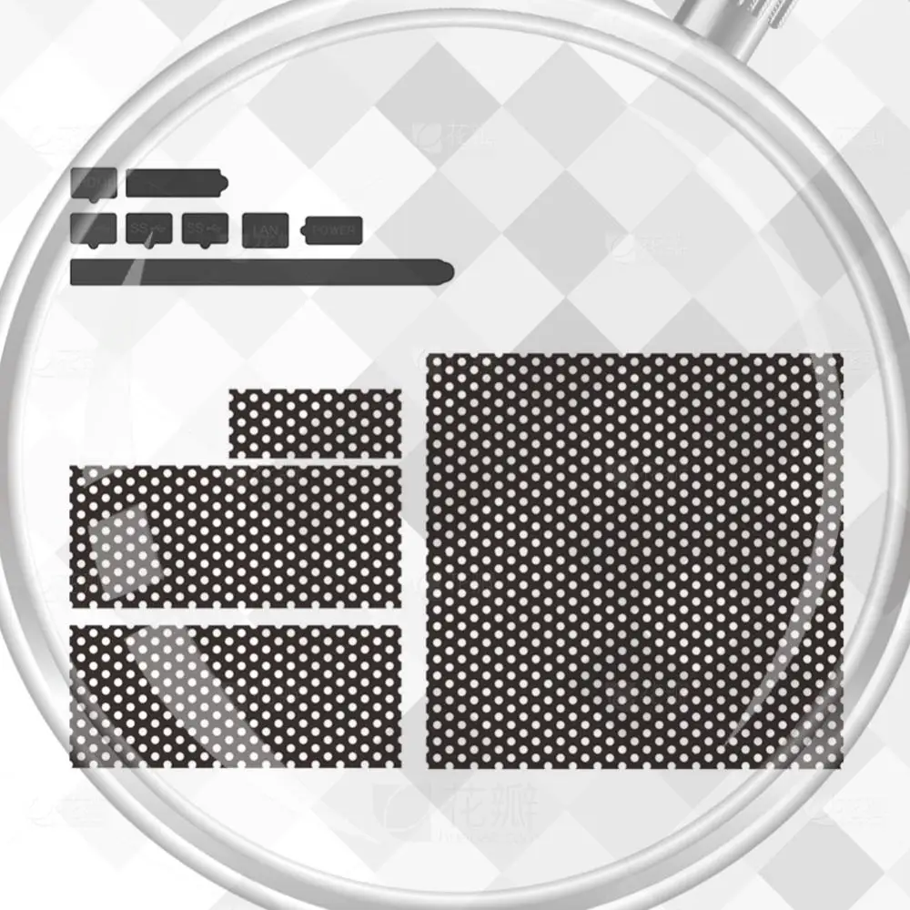 Silicone Dirty Prevent Mesh with Dust Pulgs Protective Net Dustproof Net Antidust Cover for Xbox Series X Game Console