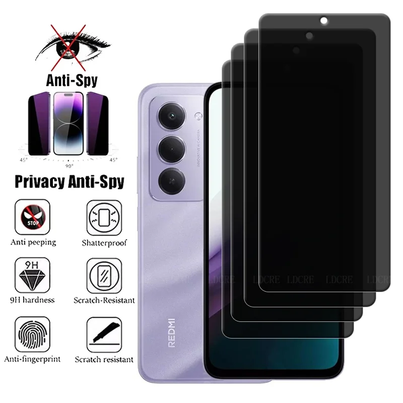 4Pcs For Xiaomi Redmi 15 Glass Redmi 15 5G Screen Protector 